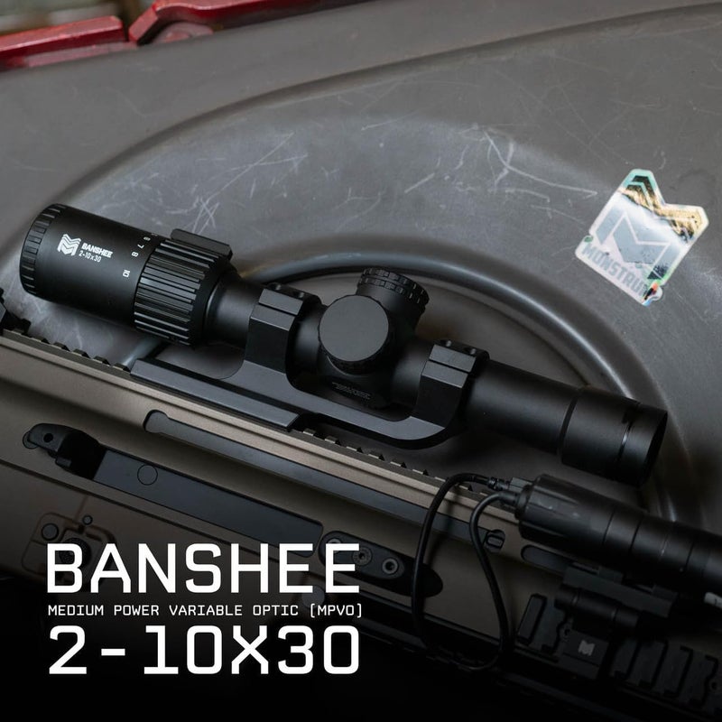 Monstrum Banshee 2-10x30 MPVO Rifle Scope with Offset Scope Mount - Image 3